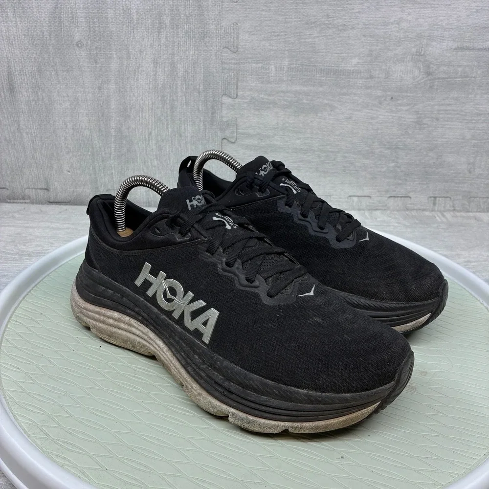 Hoka Gaviota 5 Running Shoes Women's 8.5 Black Mesh Stability Sneakers 1134235